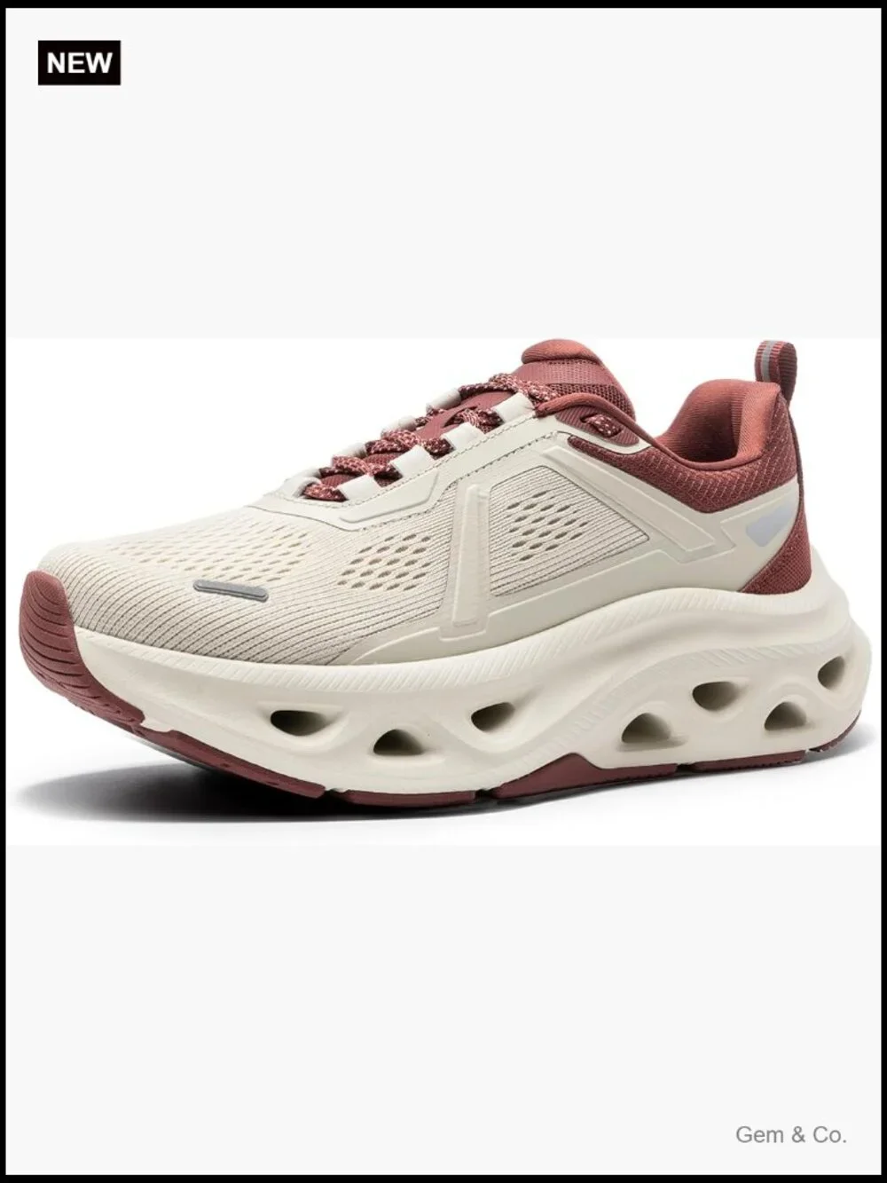 Cushioned Walking Running Shoes Breathable Non Slip Mesh Arch Support Athletic